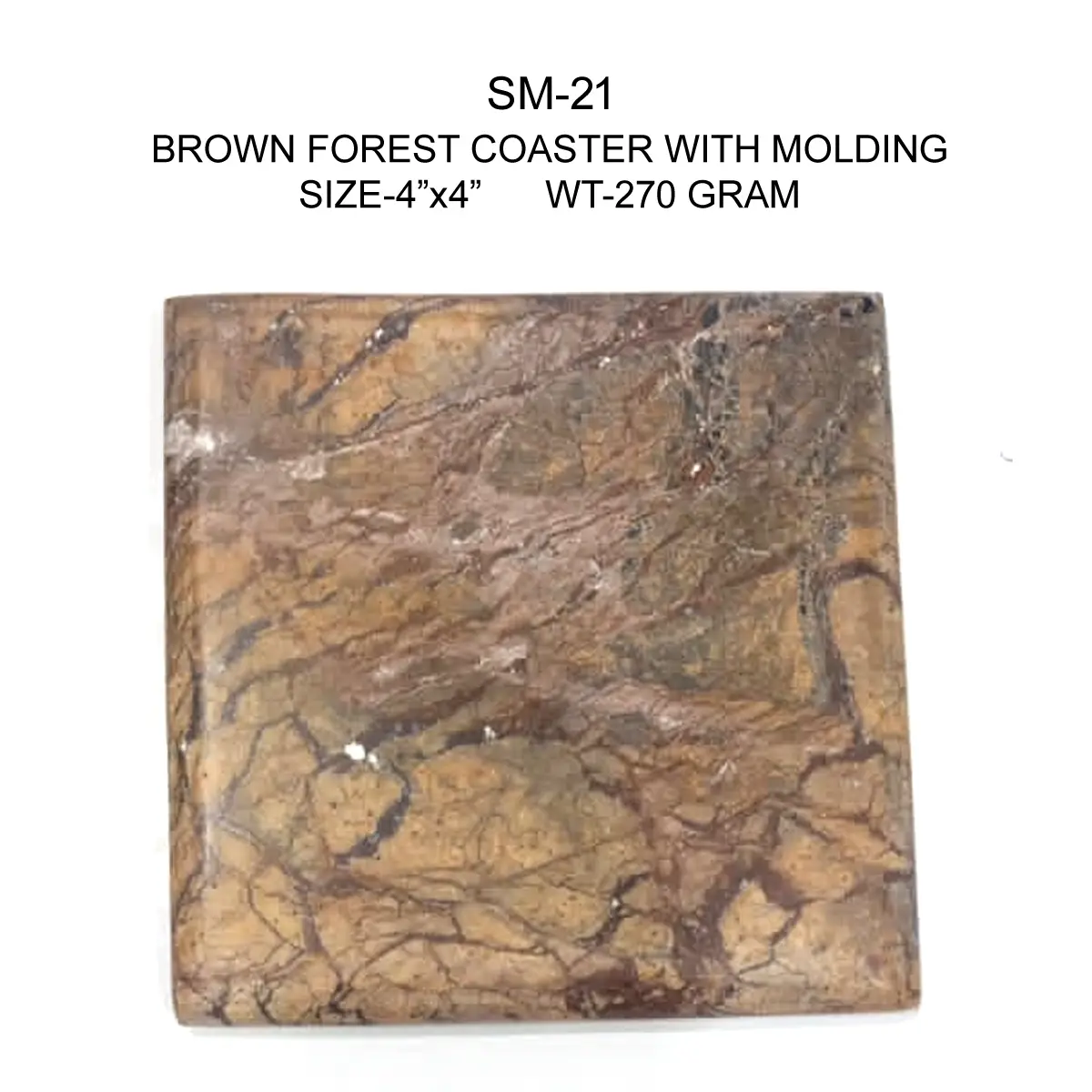 BROWN FOREST COASTER WITH MOLDING